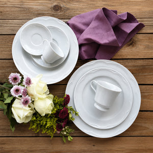 Aparelho de Jantar, Chá, Café e Sobremesa 42 Peças Germer em Porcelana - Branco