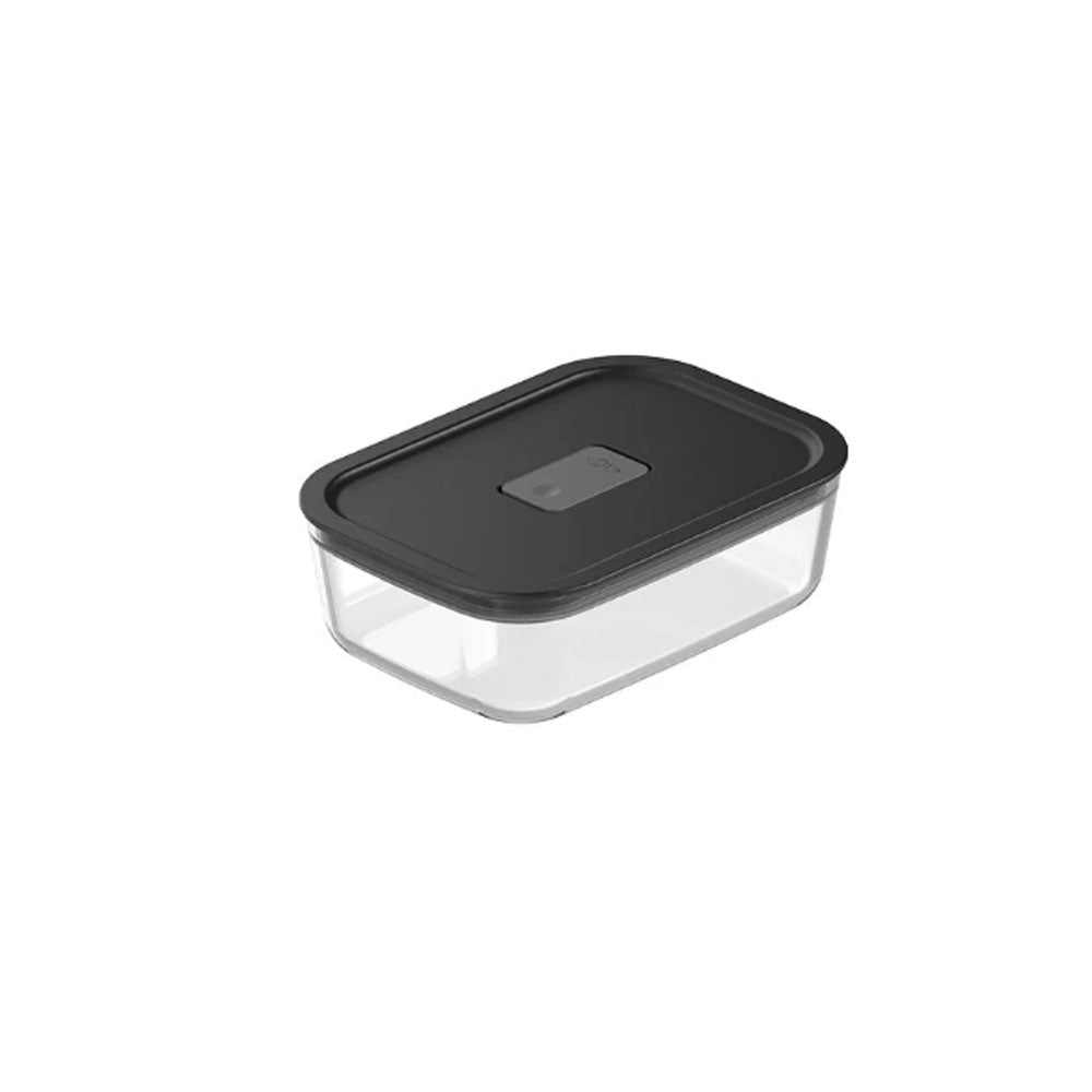 Pote de vidro hermético Fresh Lock Preto Ou 850ml